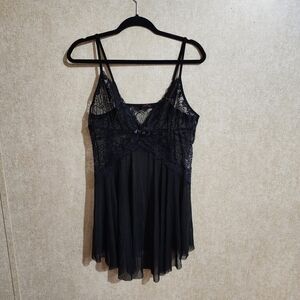 Black Lingerie Lace Dress Size 2x